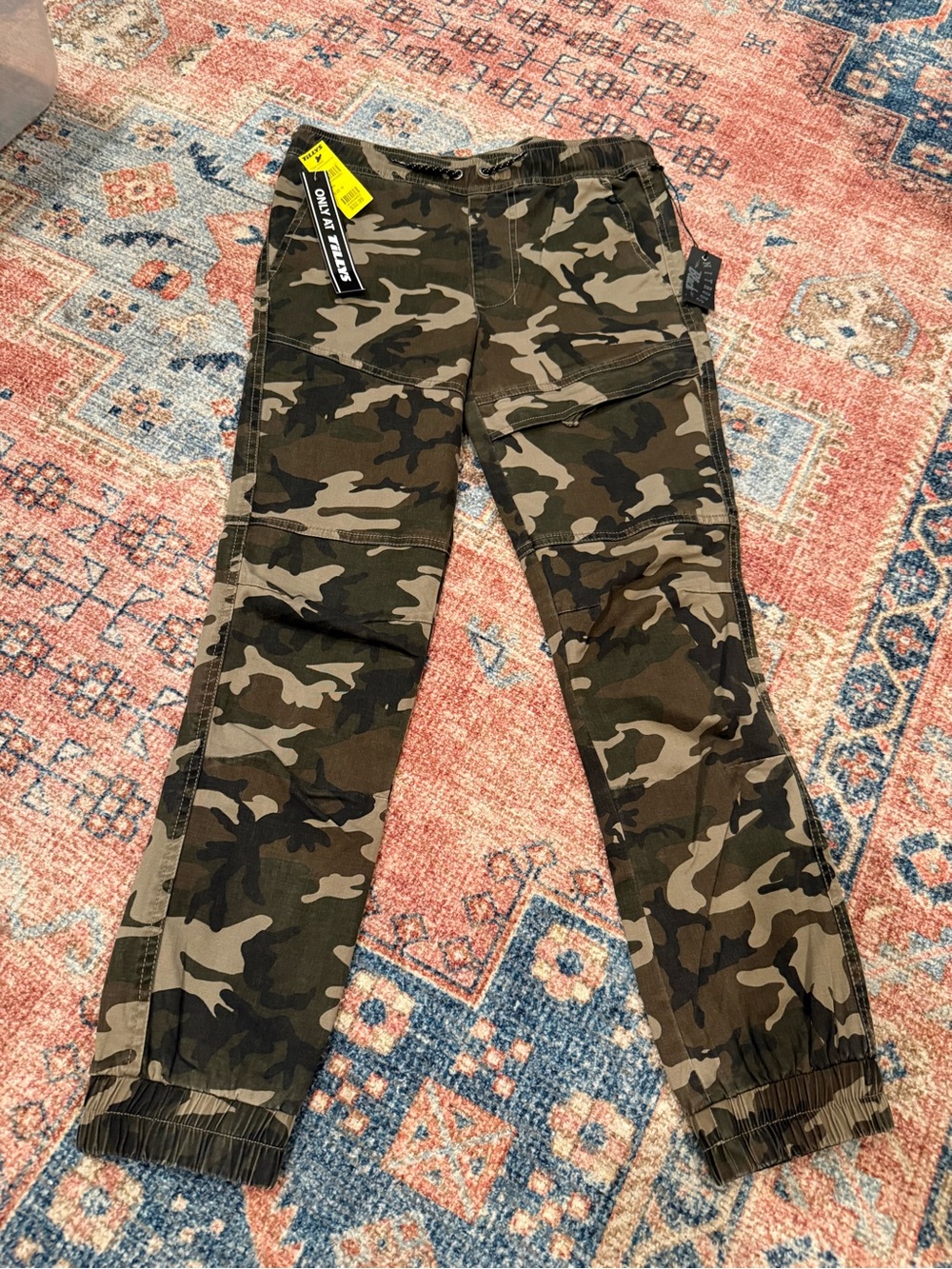 Tilly's Boys Camo Cargo Joggers - Green, Brown, Black